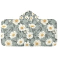 thumbnail image 5 of Yayeee Kids Hooded Towel with Hand Pockets Beach Soft Absorbent Bath Wrap 50 x 23.5 inch, Sage Green Flower Pattern, 5 of 5