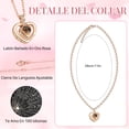 thumbnail image 3 of Flor Rosa Eterna, Regalo para Mujer, Anillo Collar con "I Love You" en 100 Idiomas, Oso Rosas Flores Conservada, Regalo para San Valentín, Caja Regalo, 3 of 4