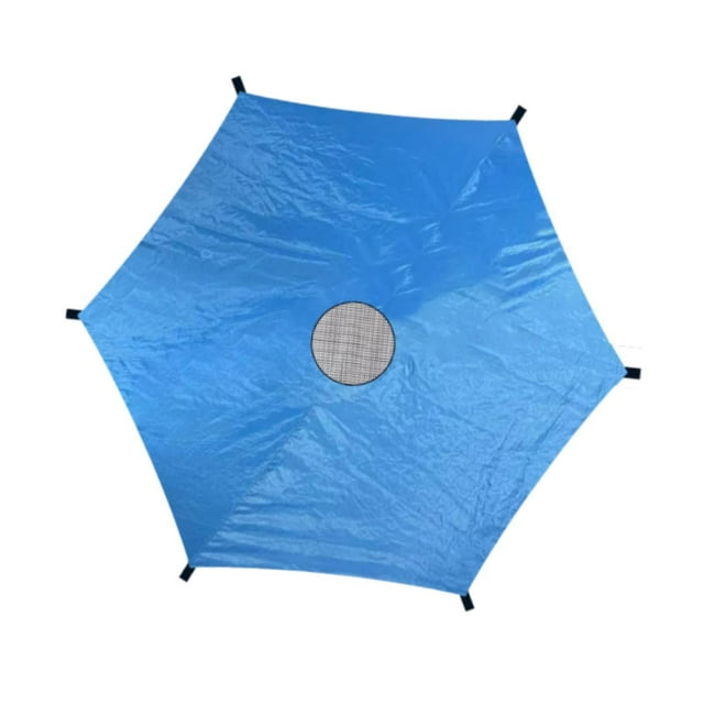 Almencla Trampoline Shade Cover Only Backyard Tearproof Trampoline Awning for 6 Poles 10ft
