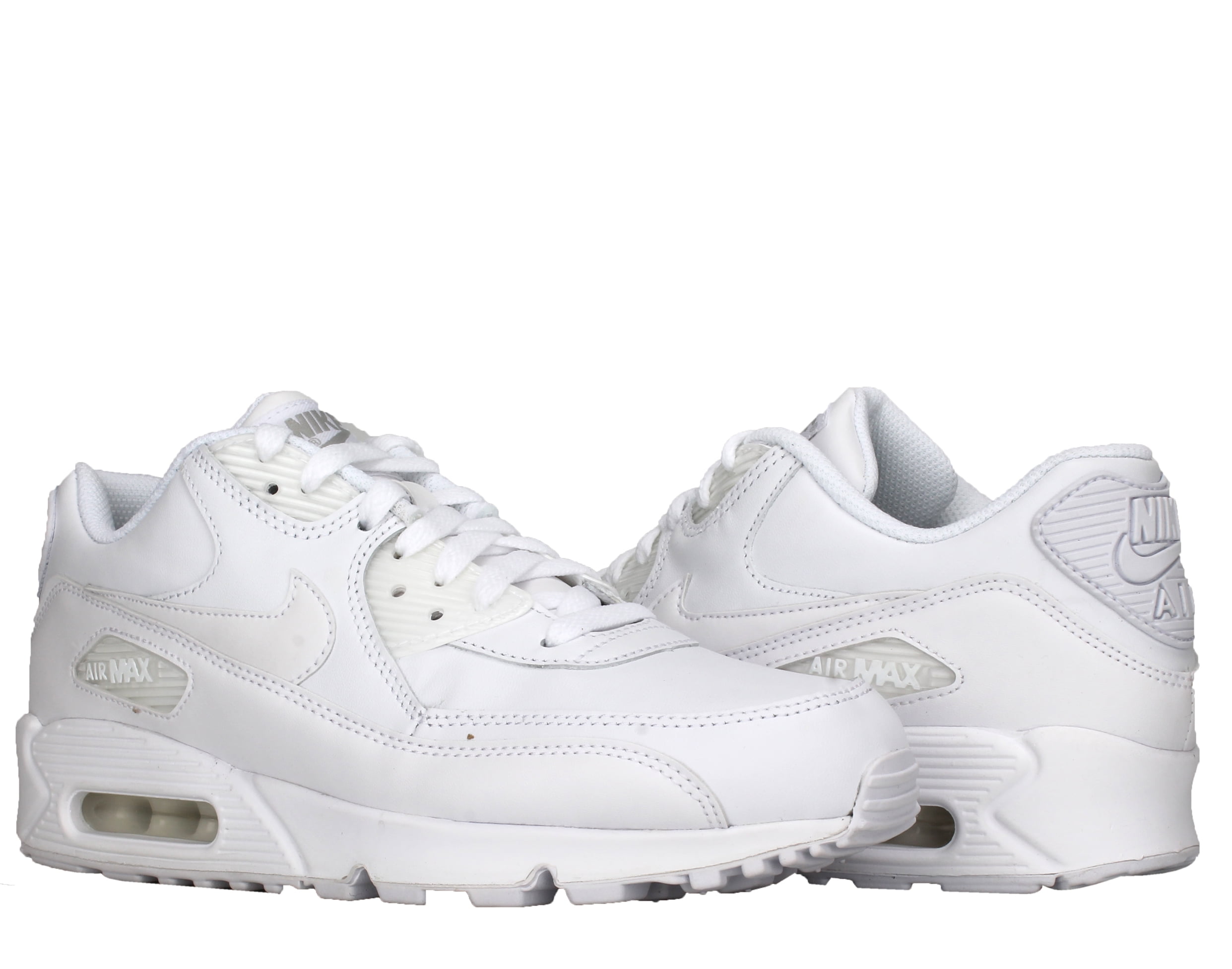 accent Beyond Verschrikking Nike Air Max 90 302519 113 Men's White Athletic Casual Lifestyle Leather  Shoes - Walmart.com