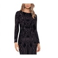 thumbnail image 2 of Betsy  Adam Women's Long Sleeve Shimmer Gown Black Size 14, 2 of 3
