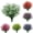 Rose Red*4pack, variant on Happy date 4Packs Artificial Flowers, Faux Flowers Fake 5 Forks Plastic Lavender Perfect for Indoor Outdoor Home Kitchen Office Table Centerpieces Wedding Arrangements Christmas Decor