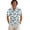 Blue Coral Sea Turtle, variant on Green Cactus Plant Print Button Down Shirts for Men Short Sleeve Graphic Shirts Soft Hawaiian Summer Cloth Breathable Top for Beach Pool Party, 4XL