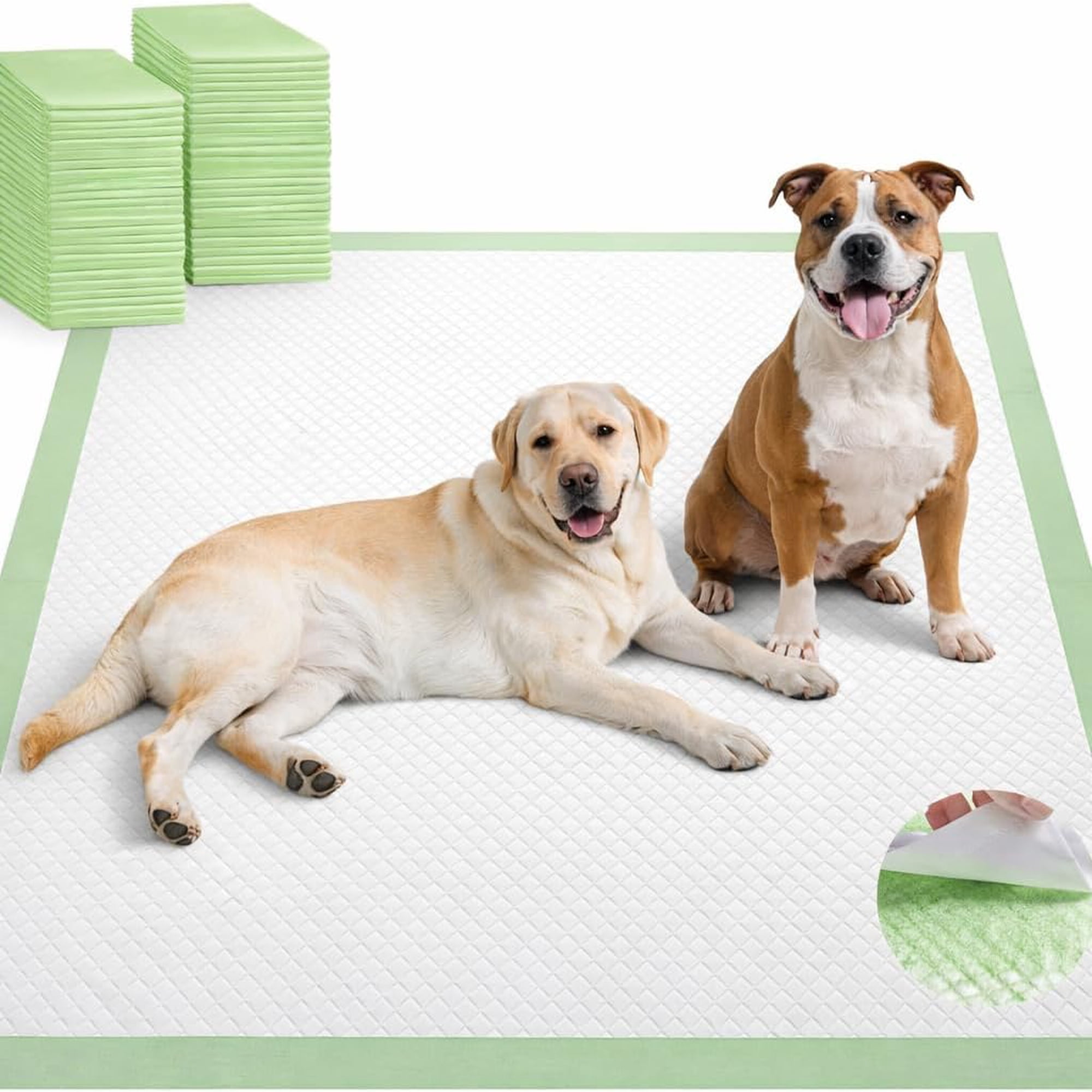 ANHXN Disposable Pet Pads, Thicken Heavy Absorbency, Polymer Quick Dry and Leakproof Pee Pads for Dogs, Cats, Rabbits