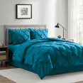 thumbnail image 2 of Bourina Comforter Set - 3 Pieces Bedding set, Lightweight and Soft for All Season,Turquoise,King, 2 of 4