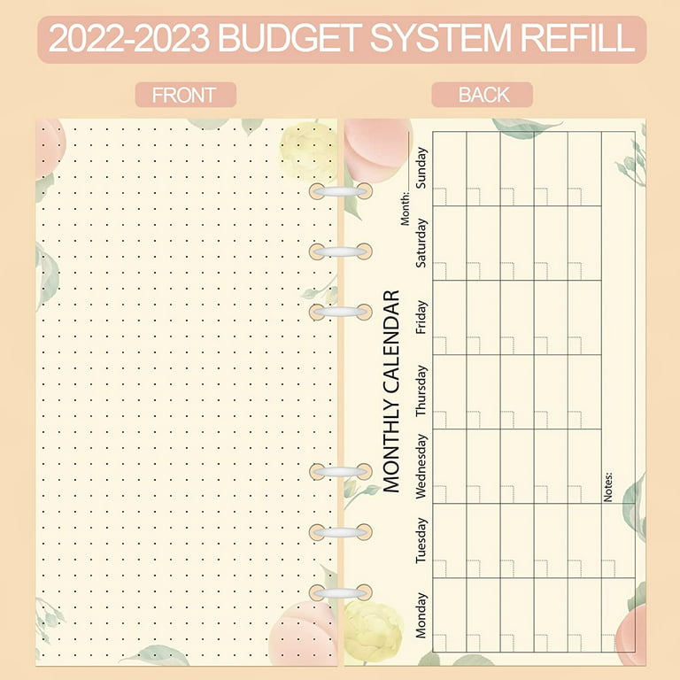  2023-2024 Planner Refills, 2023 2024 Weekly & Monthly Planner  Refills for A6 Binder, Runs from July 2023 to June 2024, 6-Hole Refill  Planner with Tabs, Person Size/Size 3, 3.75 x 6.75, Ocean : Office  Products