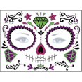 thumbnail image 4 of Day Of The Dead Face Tattoo Stickers Personality Masquerade Funny Makeup Stickers, 4 of 4