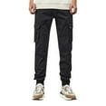 thumbnail image 1 of Cathalem Mens Cargo Pants Relaxed Fit Comfort Solutions Relaxed Fit Cargo Pants,Black 30, 1 of 5