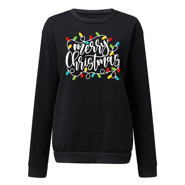 Chandail de Noël pour Femmes Imprimé de Vacances chandail Mi-Long Fermeture Chaude Col Rond Cardigan Manches Longues Chandail de Noël Capuche Veste de Mode