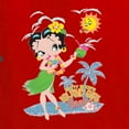 thumbnail image 5 of Wild Bobby Betty Boop Island Girl Paradise Betty Boop Women’s Standard V-Neck Tee, Red, Large, 5 of 5