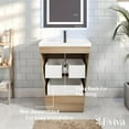 thumbnail image 6 of Eviva Victoria 25" White Oak Modern Bathroom Vanity with White Integrated Acrylic Sink, 6 of 7