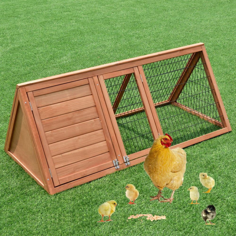 Ktaxon Wooden Chicken Coop Rabbit Pet Cage Wood Small Animal Poultry 50