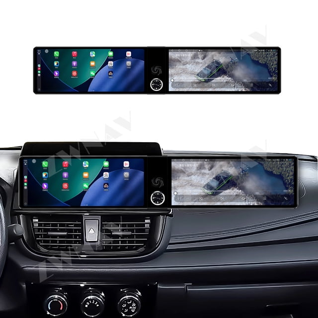 ZWNAV Dual 12.3 inch Screen Car Radio For Toyota YARiS L/VIOS 2017-2021 Android GPS Navigation Multimedia Video Player Stereo Receiver Head Unit