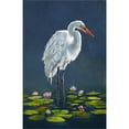 thumbnail image 2 of Great Art Now Egret Amongst The Lily Pads by Lucca Sheppard, Framed Wall Art, 18.75W x 25.25H, 2 of 3
