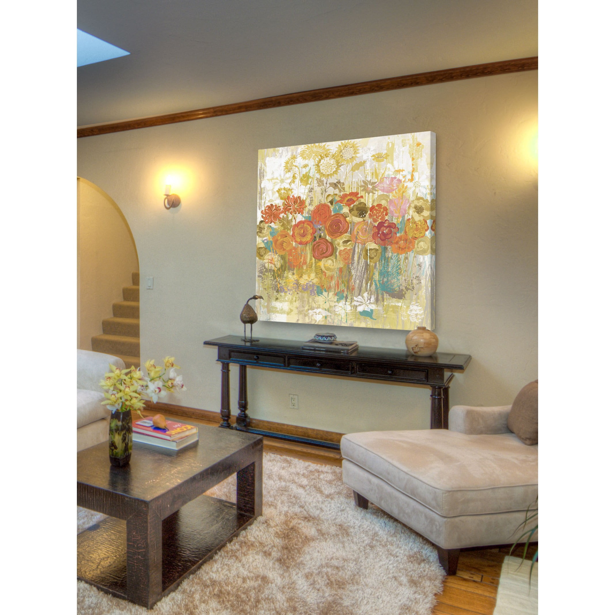 Marmont Hill "Floral Frenzy" Painting Print on Canvas