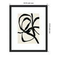 thumbnail image 5 of Kate and Laurel Framed Wall Art Print 'Black Twist 1' by Alicia Bock, 35 x 43, Oliver Black Narrow Frame, Modern Contemporary, Abstract Art for Wall Decor, 5 of 8