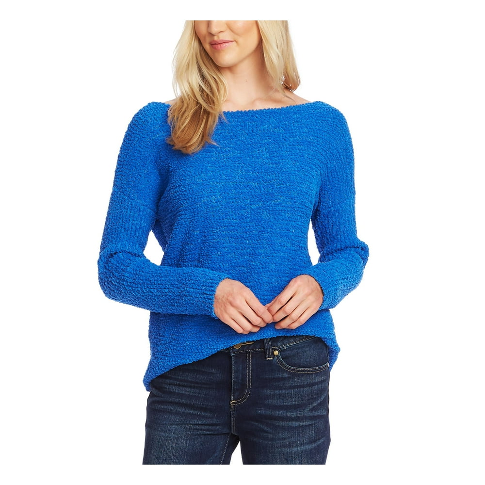 Vince Camuto - TWO BY VINCE CAMUTO Womens Blue Textured Long Sleeve ...