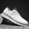 thumbnail image 1 of Zapatos casuales Brock de talla grande 48 para hombre, de moda, con superficie tejida, transpirables, ligeros y deportivos, 1 of 6