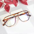 thumbnail image 2 of Double Beam Anti-blue Light Glasses Lightweight Anti Eyestrain Glare Mirrored Spectacles For Ladies Trendy Decoration, 2 of 4