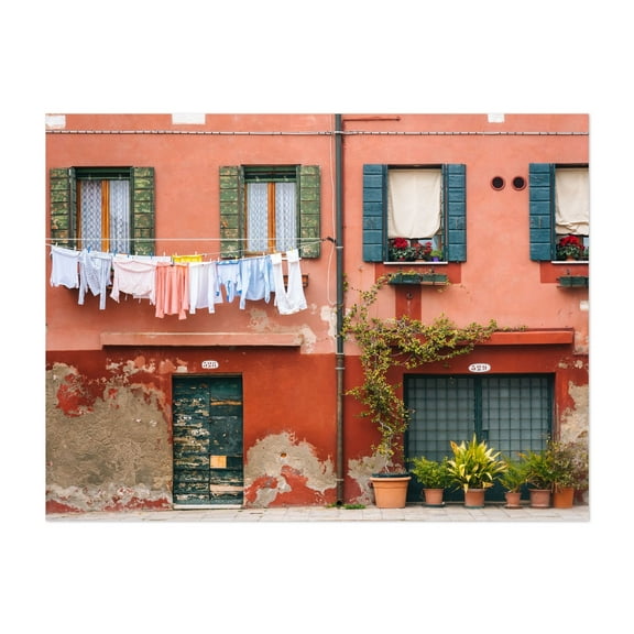 Out to Dry - Venice Veneto Italy Photography Unframed Wall Art Print 5 x 7 inches
