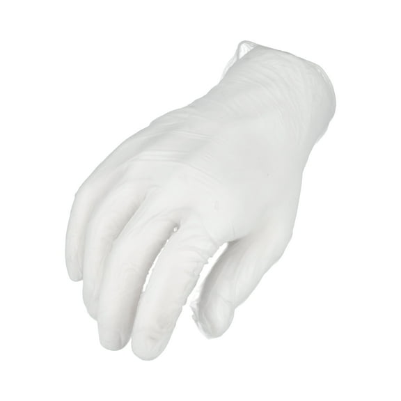 MMBM Shield Vinyl Gloves 100 Pack Medium Clear Medical Grade Powder-Free Disposable Gloves