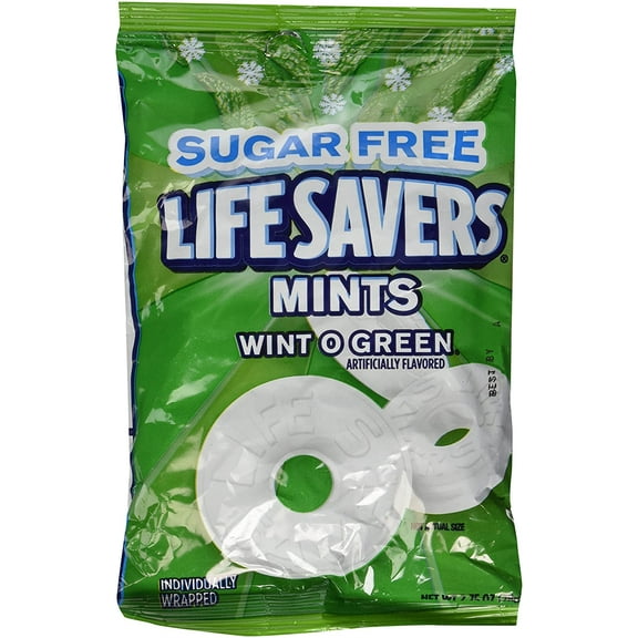 Life Savers Sugar Free Hard Candy, Wint-O-Green-2.75 oz, 3 Pack