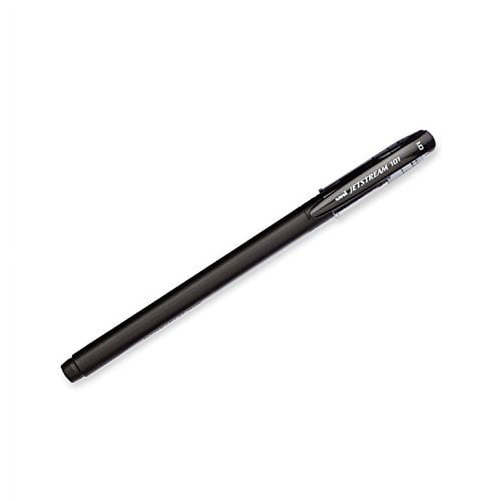 Uni-Ball 1768011 Jetstream 101 Ball Point Pens, Bold Point, Black Ink, 12-Count