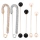 thumbnail image 1 of Juego de 6 pinzas para chal para suéter, broche de perlas de cristal con diamantes de imitación Retro, accesorio para disfraz, 1 of 6