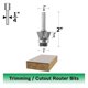 thumbnail image 2 of Fresa para router Bosch 85420M de 22° con punta de carburo y 3 filos, 2 of 2