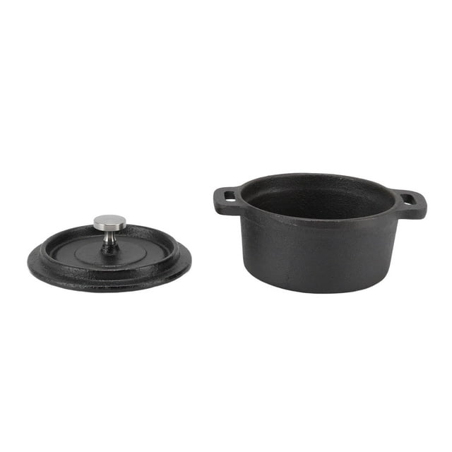Dutch Oven Pot with Lid, Ergonomic Handle, Reliable Heat Distribution, Durable Material, Heat Preservation, for Slow Cooking, Roasts, Rice, Pasta
