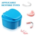 thumbnail image 3 of Rosenice 2pcs Case de dentaduras postables portátiles Contenedor de dentaduras postizas para el tamaño de la dentadizo para la dentadura postiza para la dentadura postiza, 3 of 6
