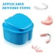 thumbnail image 3 of Rosenice 2pcs Case de dentaduras postables portátiles Contenedor de dentaduras postizas para el tamaño de la dentadizo para la dentadura postiza para la dentadura postiza, 3 of 7