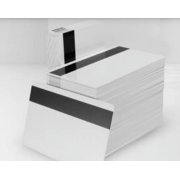 ID Zone Premium White Blank CR80 30 Mil PVC Cards with High Coercivity Mag Stripe- 500 per Pack IDZ-CR8030HI