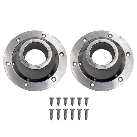 Table Base 6-1/2"Diameter Aluminum Pedestal Table Base Flange Table and Floor Mounting Base with 6 Mounting Hole