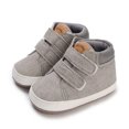 thumbnail image 2 of PFWOWB Baby Boys Girls High-Top Sneakers Double Hook-and-Loop First Walker Shoes with Soft Sole (Grey,5.5), 2 of 4