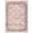 Pink, variant on HOMERRY Floral Border Print Non Slip Area Rug 10' x 13' for Living Room Washable Indoor Carpet, Dark Brown