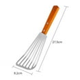 thumbnail image 3 of Visland Fish Spatula Stainless Steel - Steak Spatula, Thin Metal Spatula Turner , Grill Spatula, Egg, Omelette, Pancake Spatula, Fish Turner Spatula, Angled Slotted Turner Spatula, 3 of 5