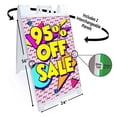 thumbnail image 2 of 95 Percent Off sale (24" X 36") Deluxe A-Frame Signicade, Includes 2 Removable Panels & Stand, 2 of 4