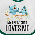 thumbnail image 4 of Inktastic Owls My Great Aunt Loves Me Boys or Girls Baby Bib, 4 of 4
