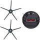 thumbnail image 5 of Paquete de 5 cepillos laterales de 5 brazos de silicona suave para Roborock S5 S6 T6 E2 E35 negro, 5 of 5