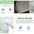 thumbnail image 5 of DUOSONG 12'X20' Gazebo Cover For Hardtop Gazebos, Outdoor Universal Winter Gazebo Cover With Sidewalls And Mesh Windows, All Season Waterproof Enclosed Gazebo Cover, White White Polypropylene Garden, 5 of 8