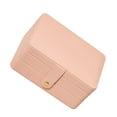 thumbnail image 2 of pitrice Jewelry Storage Box PU Leather Big Portable for Jewellery Care Rings Girls Pink, 2 of 9