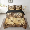 thumbnail image 2 of Erosebridal Animal Wolf Bedding Queen Size,Woodland Wildlife Comforter Sets with Sheets,Jungle Safari Bedding Sets Queen Size,Lightweight Rustic Room Decorative,Reversible,7 Pieces, 2 of 6