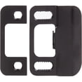 thumbnail image 2 of Stone Harbor Hardware Adjustable Strike Plate, Matte Black, 2 of 2