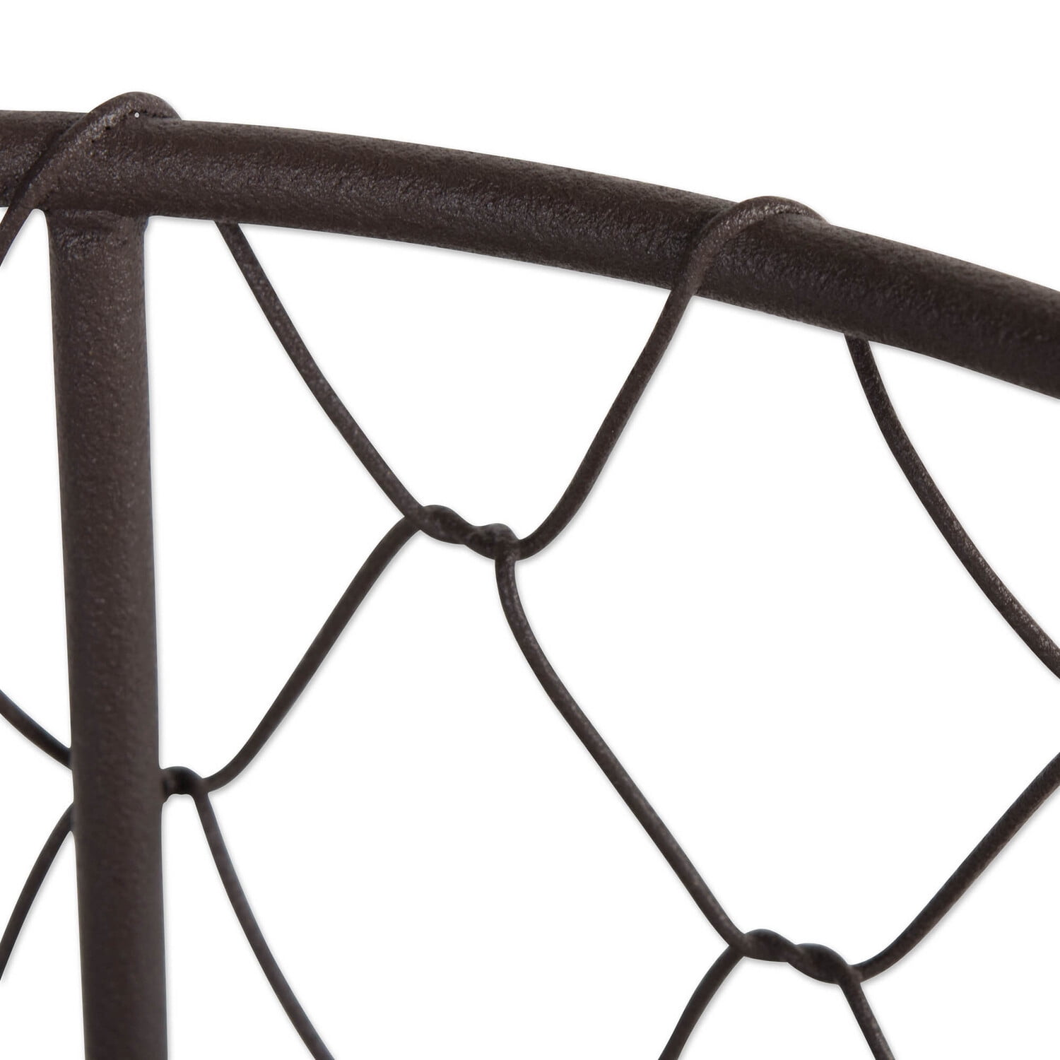 DII Metal Kitchen Storage Collection Farmhouse Stand Chicken Wire Paper Towel Holder, Rustic Bronze