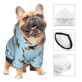 thumbnail image 3 of Fotbe German Shepherd Dog Sudadera con Estampado para Perros Pequeños – Suéter con Capucha para Mascotas, Tela Suave de Forro Polar con Bolsillo-Small, 3 of 7