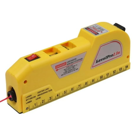 

LIISANSA proved Laser Level for Precise Alignments - Accurate and Professional Multipurpose 4 in 1 Infrared Laser Level with Horizontal and Vertical Measure Tape - Cross Line Laser for En