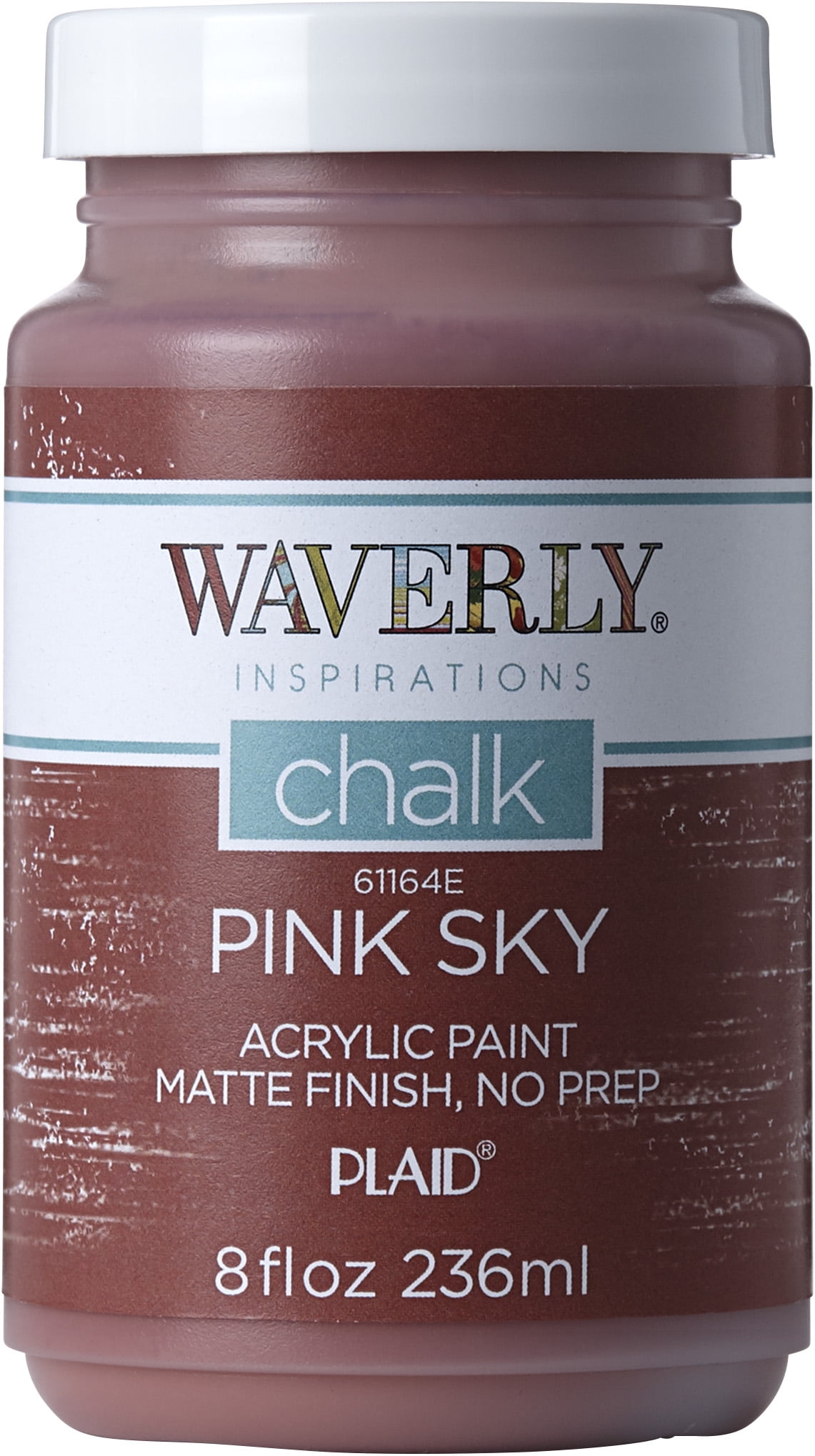 Waverly Inspirations Acrylic Chalk Paint, Ultra Matte Finish, Pink Sky, 8 oz