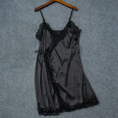 

XIAOFFENN Women s Autumn And Winter Sling Nightdress Nightwear Leisure Wear Pajamas