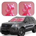 thumbnail image 1 of Fotbe Pink Balloon Puppy Art Juego de 2 Piezas de Parasoles para Parabrisas | Bloqueador Solar para Auto | Accesorios Plegables para Protección Solar Interior-Medium, 1 of 6